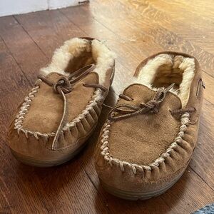 Cozy Brown LL Bean Moccasins